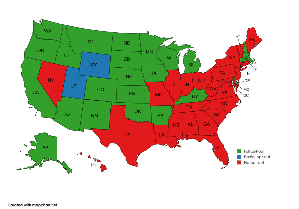 Opt-Out Map