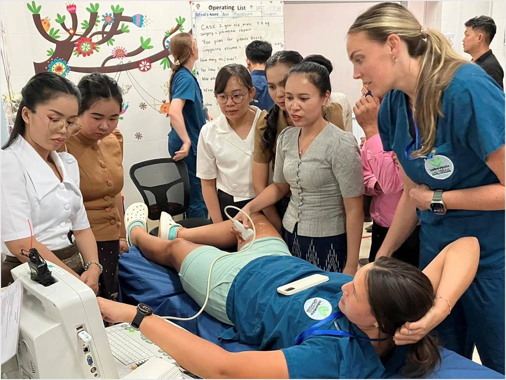 Workshop attendees at Lao Friends Hospital for Children.