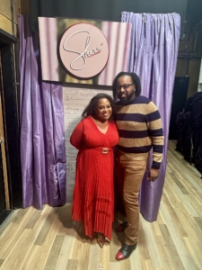 Talk show host Sherri Shepherd with CRNA Ulysses Johnson.
